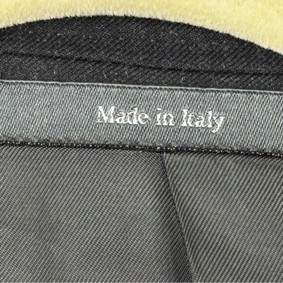 Ermenegildo Zegna Saks Fifth Ave Black Single Button Men’s Luxury Wool Blazer 56 - Picture 3 of 11